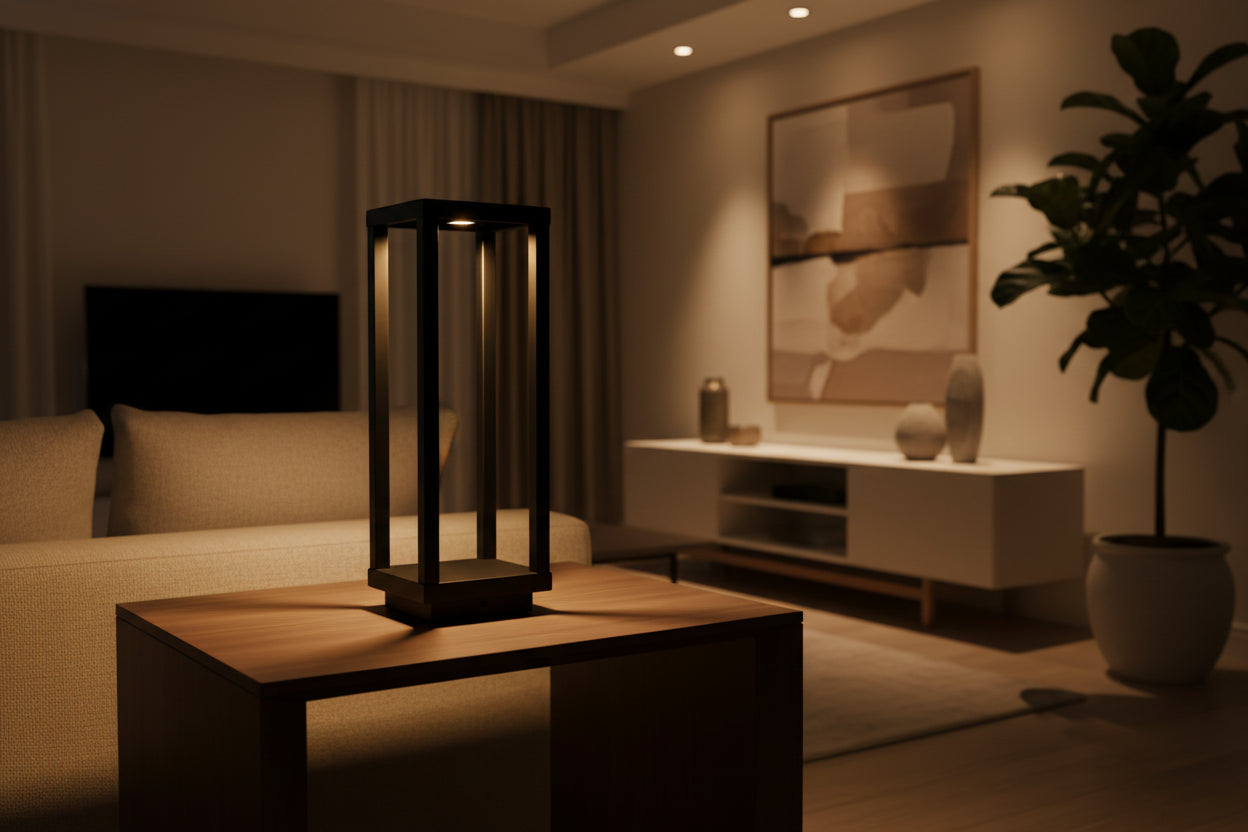 Lampe de Table Sans Fil | Rechargeable USB-C | LED 3 Températures | IP54